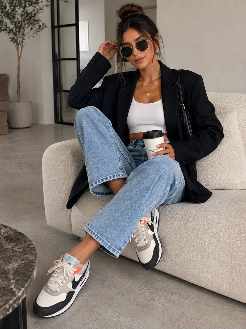 Nike Air Max Correlate - white/new green/bright mango/black